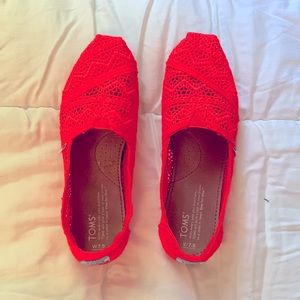 Tom’s summer shoe, size 7.5. Worn once